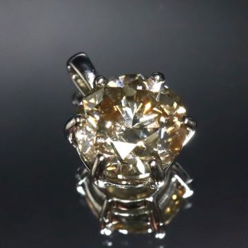 Pt999!!1.50ct!!■天然ダイヤモンドペンダントトップ■F 約0.9g diamond necklace jewelry ネックレス ジュエリー ブラウン EB4/EC9 U616