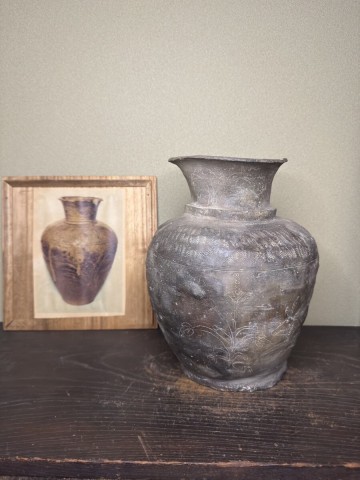 【 渥美 獣文 壺 】常滑 猿投 須恵器 土器 縄文 弥生 オブジェ 信楽 古備前 古伊万里 仏像 仏教美術 古唐津 中国 根付 浮世絵 李朝 鉄瓶