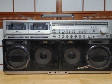 シャープ ラジカセ　GF-909 THE SEARCHER-W　動作品 