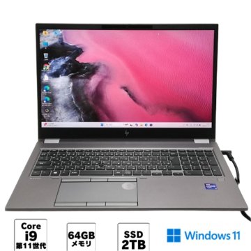 1円~ NVIDIA RTX A4000 ゲーミング ノートパソコン hp ZBook Fury G8 中古美品 Core i9 11950H 64GB 2TB SSD 無線LAN Windows11 Office済
