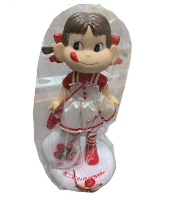 1円スタート 1825 ペコちゃん 不二家 ペコちゃん人形 FUJIYA 人形 フィギュア 2008年苺キャンペーンペコちゃん