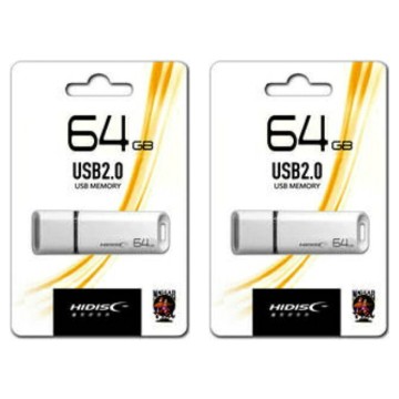 USBフラッシュメモリー 64GB (HI-DISC）HDUF113C64G2 2セット 【1円スタート出品・新品・送料無料】