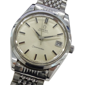 １円〜 オメガ OMEGA シーマスター 166.010 Cal.565 時計 メンズ ブランド デイト 自動巻き AT ステンレス SS シルバー(v0086902500)