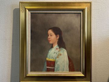 ☆藤井勉☆希い☆10号☆真作保証☆昭和会展優秀賞☆安井賞☆岩手大学☆リアリズム☆写実☆絵画☆