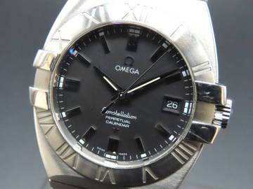 1円～! 稼働品★正規品 OMEGA オメガ 1513.51 コンステレーション ダブルイーグル パーペチュアルカレンダー メンズ腕時計 PPKLG2984