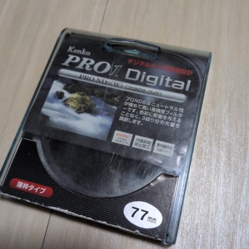 Kenko製NDフィルター ND8、ND16 77mm径2枚セット