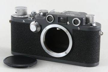 整備済 Leica IIIC シャークスキン ダークグレー ボディのみ レンジファインダーカメラ 軍艦色