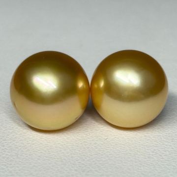 【光沢抜群！大粒11.9mm 】K18 天然 白蝶真珠 南洋パール 照り艶抜群 直結ピアス 南洋白蝶真珠 5.1グラム pearl jewelry ジュエリー