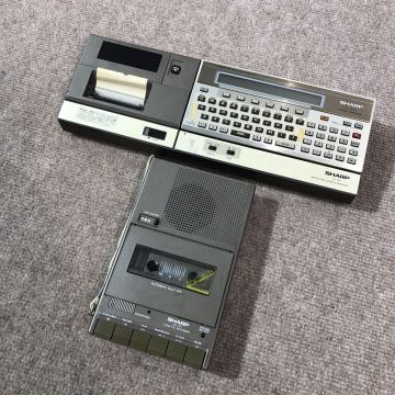 SHARP シャープ CE-150 CE-152 PC-1500 ポケットコンピューター ポケコン プロッタプリンター カセットレコーダー 通電OK 現状品