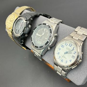 1円スタート 腕時計 4点まとめ エルジン シチズン アテッサ エコ・ドライブ電波時計 カシオ G-SHOCK 現状品 動作未確認 現状品 AF0204む