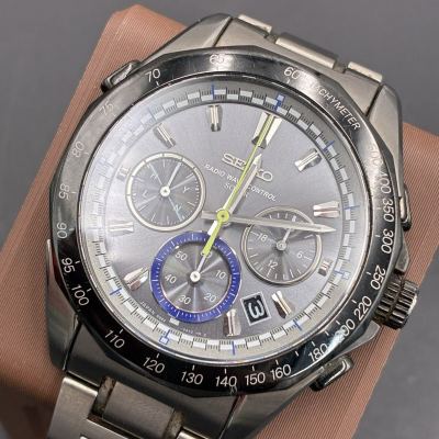1円スタート 限定300本 セイコー ブライツ 電波ソーラー メンズ 腕時計 クロノグラフ SEIKO AF020529
