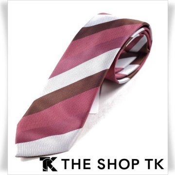 新品1円～★タケオキクチ THE SHOP TK メンズ アソートレジメンタルネクタイ ギフト ピンク ストライプ 新社会人 正規店本物 ◆5984◆