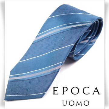 新品1円～★定価1.4万 エポカ ウォモ EPOCA UOMO 日本製 シルク絹100% ネクタイ 織柄 正規店本物 ◆6359◆