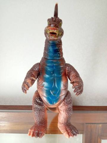 【 当時物 】　ブルマァク　アーストロン（茶）　ソフビ人形　　検：マルサン　マルザン　ポピー　ベアモデル　マーミット　M１号　怪獣郷