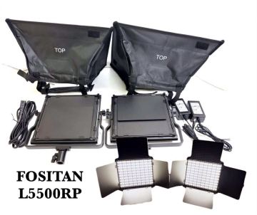 【通電確認OK】FOSITAN L500RP LEDビデオライト スタジオ撮影用ライト 撮影用ライト バッテリ無 スタンド無　-383- 