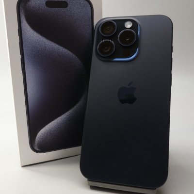 Apple iPhone15 Pro 256GB ブルーチタニウム A3101 MTUG3J/A バッテリ89% ■SIMフリー★Joshin8565【1円開始・送料無料】