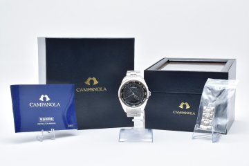 箱付き 稼働品 シチズン カンパノラ コスモサイン 4398-T022391 ラウンド シルバー クォーツ メンズ 腕時計 CITIZEN Canpanola