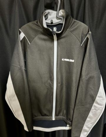 パールイズミ 防寒防風サイクルジャージ 上下セットアップ 裏起毛 黒色