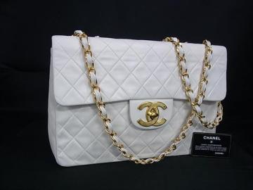 1円 CHANEL シャネル ココマーク マトラッセ ラムスキン ゴールド金具 トートバッグ ショルダー 肩掛け レディース ホワイト系 FQ2823