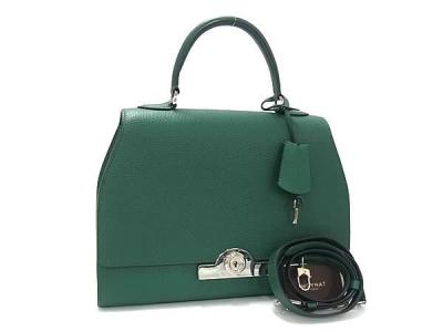 1円 ■極美品■ MOYNAT モワナ レジェンヌ レザー ワンハンドル 2WAY トートバッグ ショルダー ハンドバッグ グリーン系 FR8475