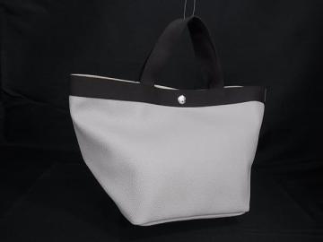 1円 ■美品■ Herve Chapelier エルベシャプリエ GPライン 舟形トート レザー ハンドバッグ トート レディース グレージュ系 FW2176