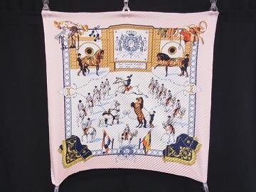 1円 ■美品■ HERMES エルメス REAL ESCUELA ANDALUZA DEL ARTE ECUESTRE【王立アンダルシア馬術学校】カレプリセ シルク スカーフ FT7370