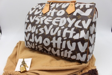 【行董】LOUIS VUITTON ルイヴィトン スピーディ30 モノグラム グラフィティ ボストンバッグ TC685ZZH57