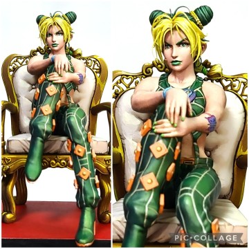 二次元 リペイント 空条徐倫 顔の描き直し/頭髪追加 塗装済み 完成品 ジョジョの奇妙な冒険 jojo 一番くじ フィギュア 美少女 ナミ