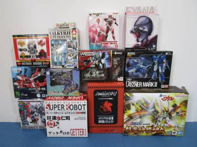089)ロボット系 フィギュア 12点 まとめ 現状品 未開封有 エヴァ/ワタル/ボトムズ/レイズナー/マクロス/ゲッターロボ/モスピーダ 等