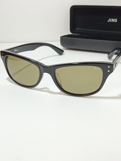 1円【良品/ケース付】Fender　フェンダー　サングラス　006A C01 ウェリントン型　度なし