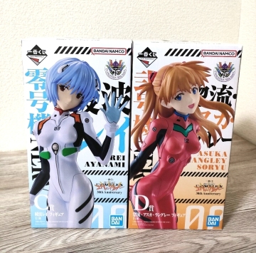 一番くじ 新世紀エヴァンゲリオン 30th Anniversary　C賞 綾波レイ D賞 アスカ フィギュア 2種セット【新品未開封】