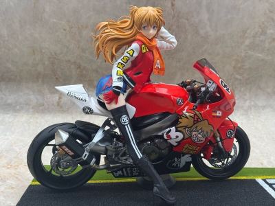 Vispo エヴァンゲリオン 1/6 アスカ Racing Ver.FINAL ガレキ ガレージキット　フィギュア　エヴァ　塗装済み完成品　バイク 
