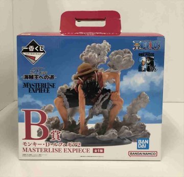 Yb760★開封済 フィギュア 一番くじ ワンピース TVアニメ25周年 海賊王への道/B賞 モンキー・D・ルフィ ギア2 MASTERLISE EXPIECE 中古★