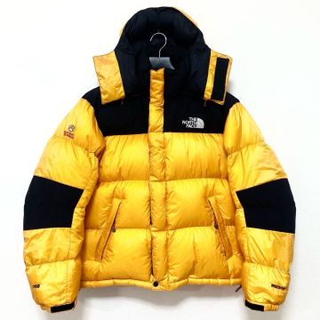 ノースフェイス バルトロ ダウンジャケット メンズMサイズ 正規品 黄 黒 イエロー ブラック 本物 ヌプシ ライト ヒマラヤン d1095