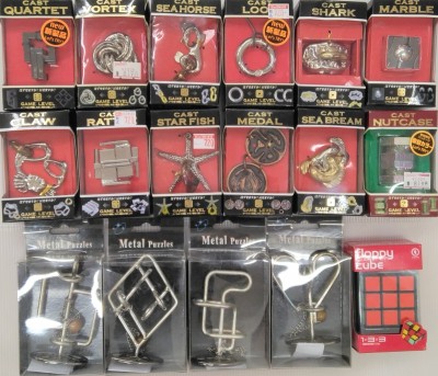 S1 未使用保管品 CAST キャストシリーズ パズル Metal Puzzles メタルパズル フロッピーキューブ 知育玩具 大量おまとめ