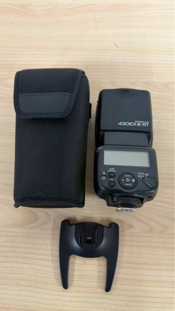 1円〜【通電確認のみ】Canon 430EX III-RT スピードライト フラッシュ ストロボ ケース付き カメラアクセサリー 光学機器 KMT