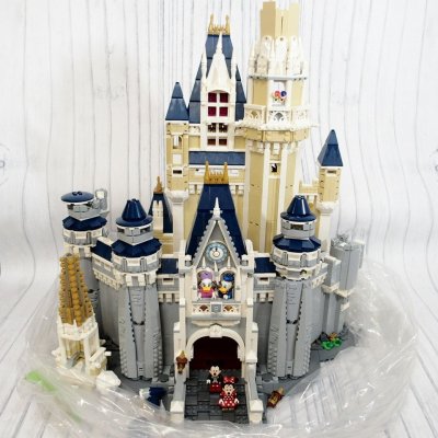 f002 KAI LEGO レゴ Disney ディズニー キャッスル シンデレラ城 71040 組立済み ミニフィグ4体 玩具 パーツ欠品破損あり ジャンク