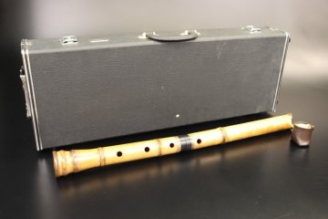 【江】高級和楽器 虚竹銘 尺八 直径5㎝&times;全長約55.5㎝ 角印在銘 古美術品(縦笛木管楽器民謡箏曲長唄伝統音楽)XZ954 CTDBkdji CTeesa