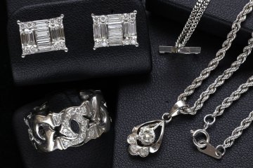 おたからや◆750刻印/K18相当ジュエリー 4点《21.4g》ダイヤピアス リング ペンダントトップ等 ※テスター真贋済み【B-YA03404】