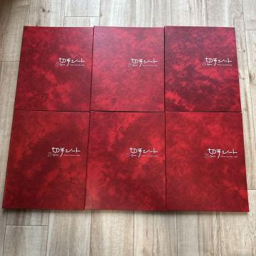 ストックブック テージー KB-31 切手シート収納　赤/6冊まとめ売り　ケース付き