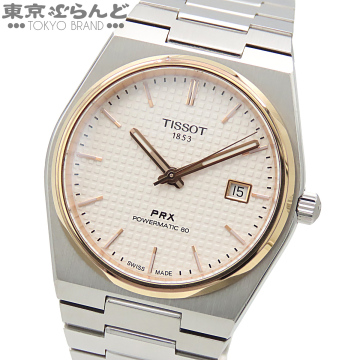 103019018 1円 ティソ TISSOT PRX 40mm T137.407.21.031.00 ホワイト SS パワーマティック80 白文字盤 コンビ 腕時計 メンズ 自動巻