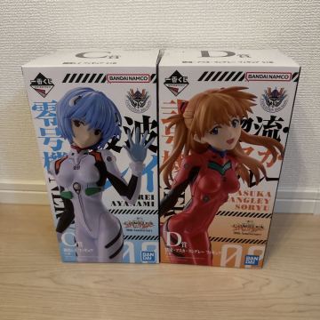 1円〜 新品未開封 一番くじ 新世紀エヴァンゲリオン 30th Anniversary C賞 綾波レイ D賞 惣流・アスカ・ラングレー フィギュア 2点セット