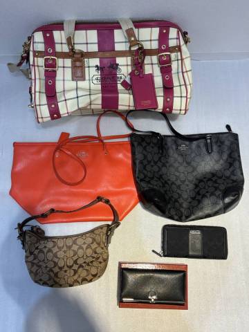 (SM6178~) 1円スタート バッグ 財布 おまとめ COACH コーチ ハンドバッグ ボストンバッグ フェラガモ ガンチーニ 長財布 ブラック