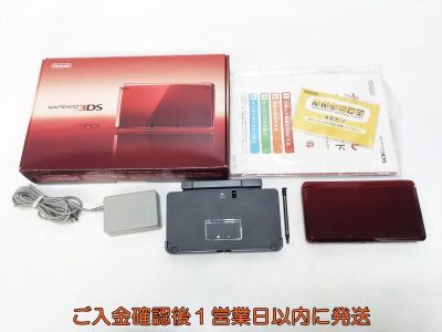 【1円】ニンテンドー3DS 本体 フレアレッド 任天堂 CTR-001 初期化/動作確認済 N06-100yk/G4