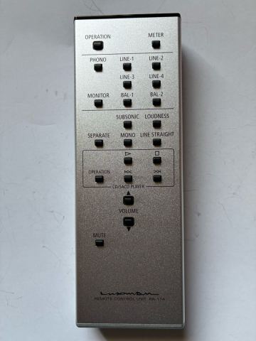 LUXMAN オーディオ リモコン RA-17A ラックスマン