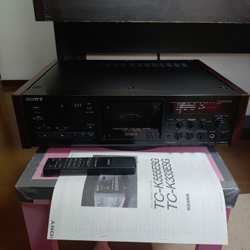 美品 SONY ソニー カセットデッキ TC-K555ESG リモコン 取説付 動作品 3ヘッド