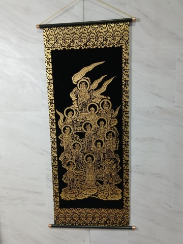 #1836 掛軸 十三仏 十三佛 掛け軸 仏画 仏教美術/和歌山県にて引き取り大歓迎