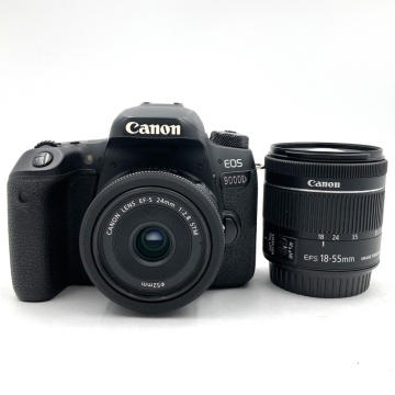 1円〜 Canon キヤノン EOS 9000D デジタル一眼レフカメラ ダブルレンズキット ケース・箱付 動作確認済 4453509