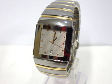 美品 RADO/ラドー ダイヤスター 152.0332.3 HIGH TECH CERAMICS セラミック メンズ腕時計 電池交換済 動作品 管1630