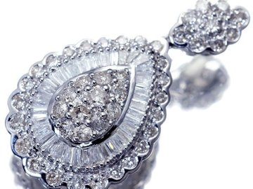 1円～【ジュエリー極】超豪華な輝き！２カット良質天然ダイヤモンド2.00ct 超高級Pt900ペンダントヘッド a3127iil【送料無料】